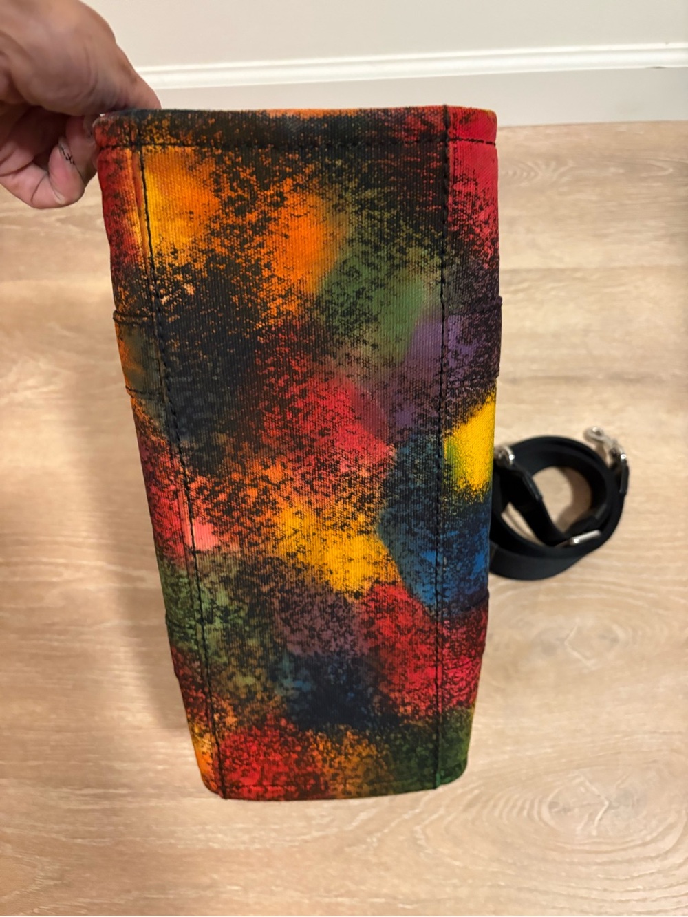 Medium Marc Jacobs Customized The Tote Bag 🌈 Rainbow Splatter - Picture 6 of 10